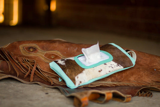 Saguaro Cowhide Wipes Pouch